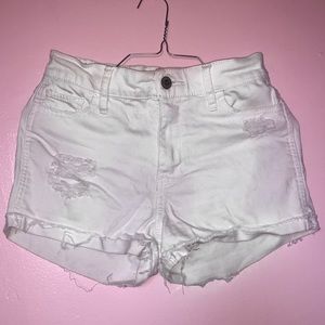 White Hollister shorts